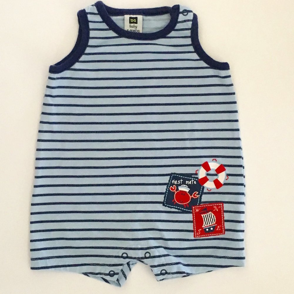 Boys First Mate Sleeveless Romper